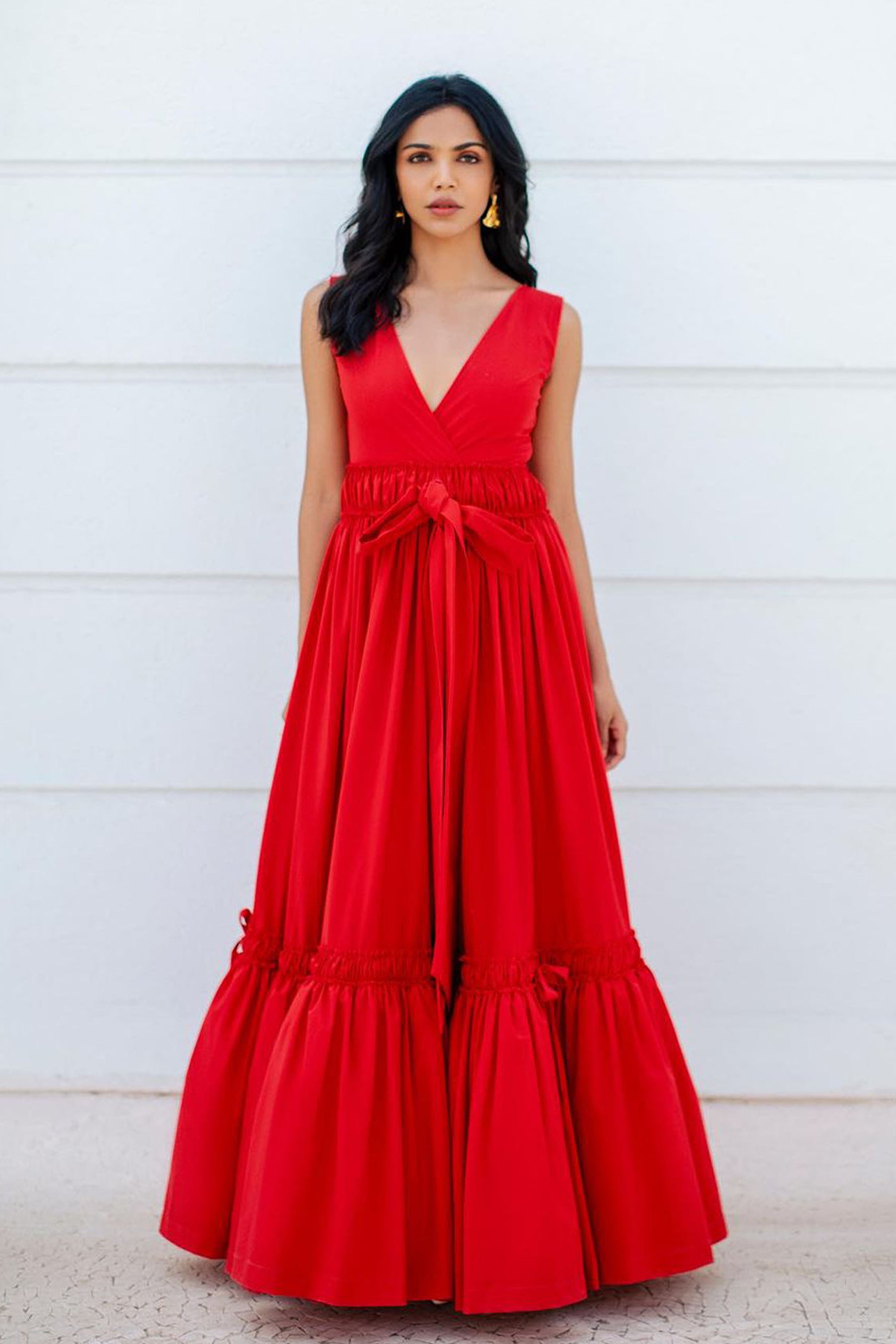 MANHATTAN ROMANCE WOVEN MAXI DRESS