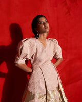 LIMITED EDITION JACQUARD DRESS WITH CUT-WORK
