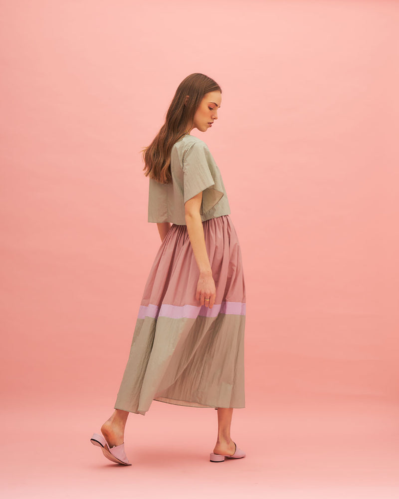 ROSE PLEATED CO-ORD