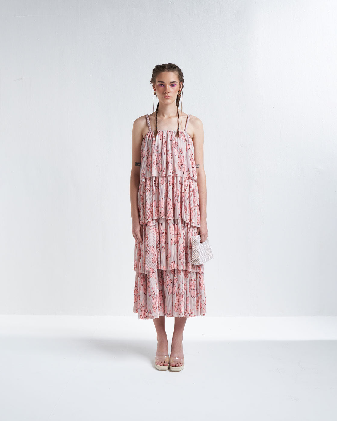 AURORA DRESS - TYRIAN PRINT main image 1