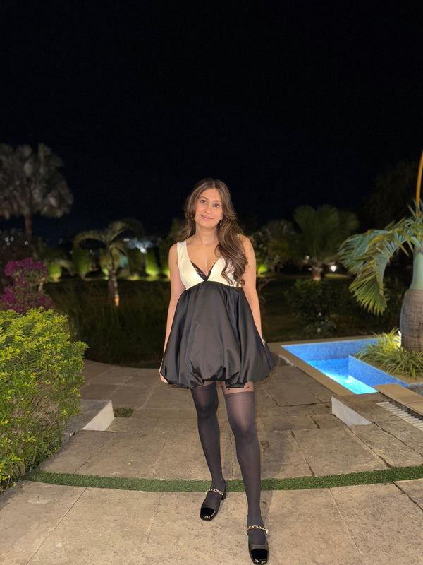 Black Balloon Mini Dress