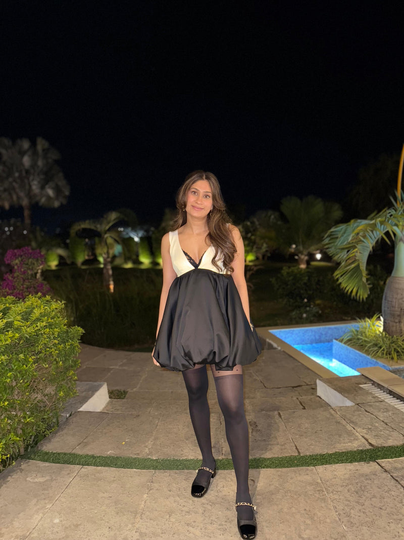 Black Balloon Mini Dress