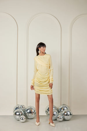 Gathered Mini Dress