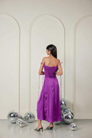 Gathered Tube Dress