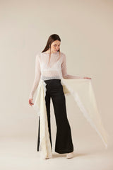 Black Swan Satin Flared Pants