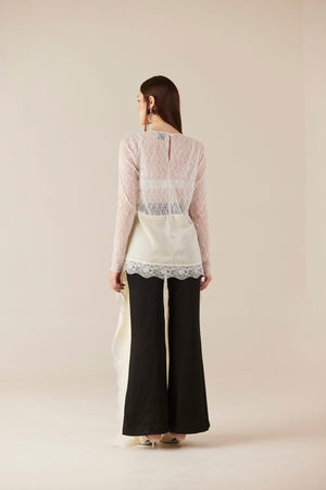 Black Swan Satin Flared Pants