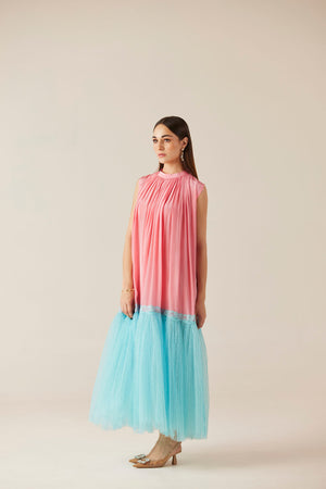 Blushing Skies Long Lace Dress