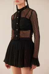 Dreamscape Black Lace Skirt