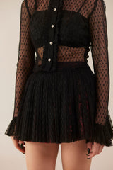 Dreamscape Black Lace Skirt