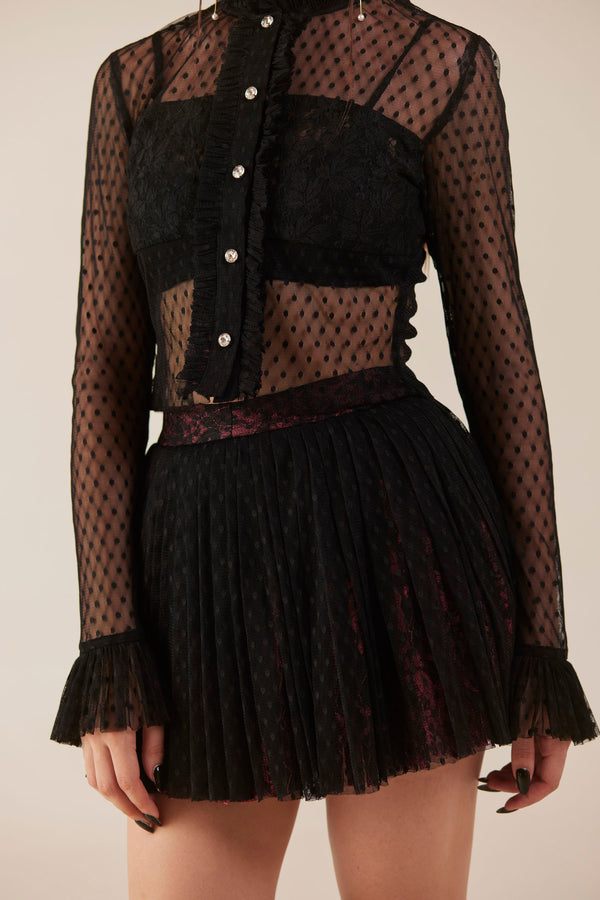 Dreamscape Black Lace Skirt