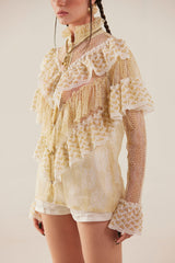 Angelic Harmony White Lace shorts