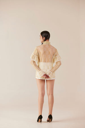 Angelic Harmony White Lace shorts