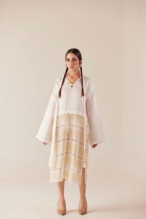 Luminescence Lace Tunic Dress With Side Slits