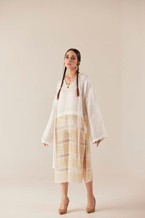 Luminescence Lace Tunic Dress With Side Slits