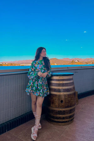 Enchanted Garden Floral Mini Dress