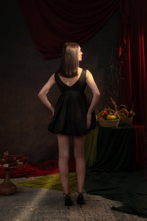 Black Balloon Mini Dress