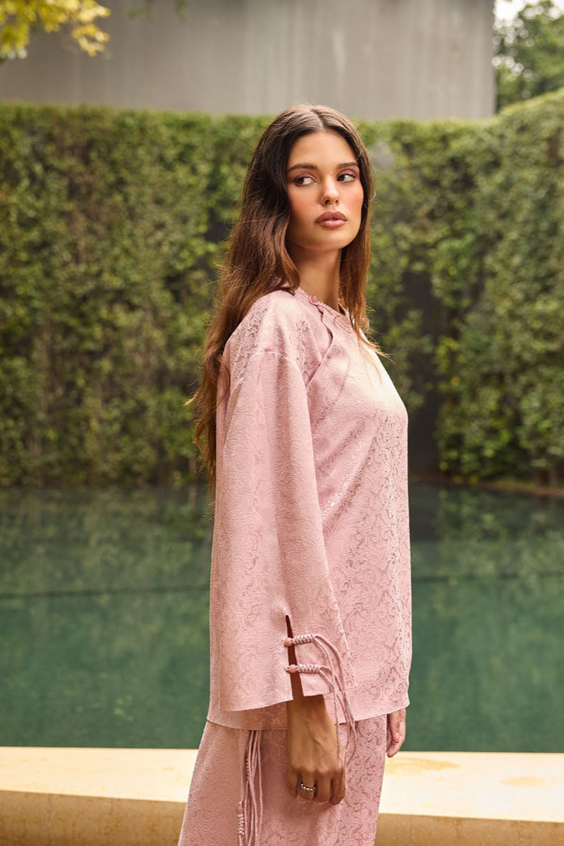 Blush Pink Jacquard Co-ord Set