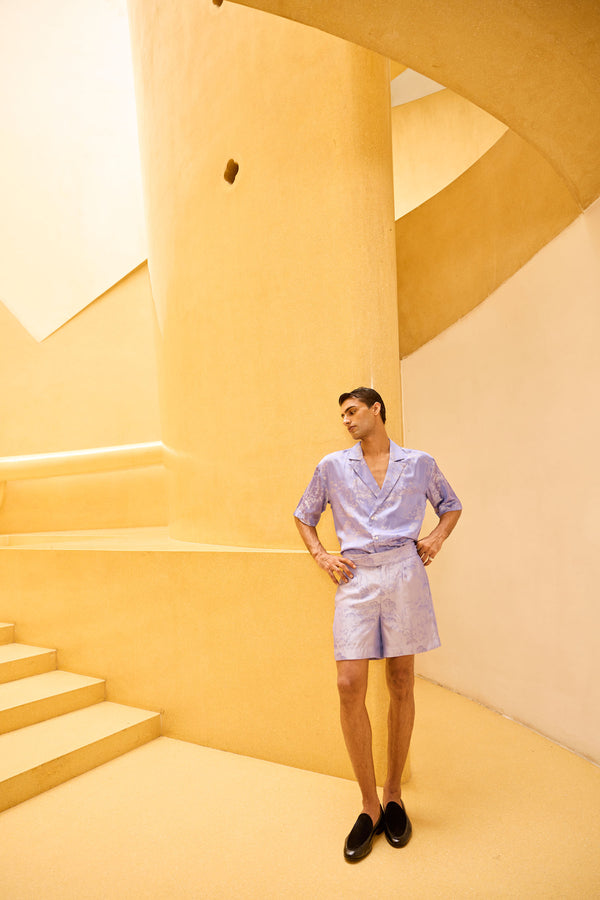 Men’s Lavender Jacquard Co-ord Set