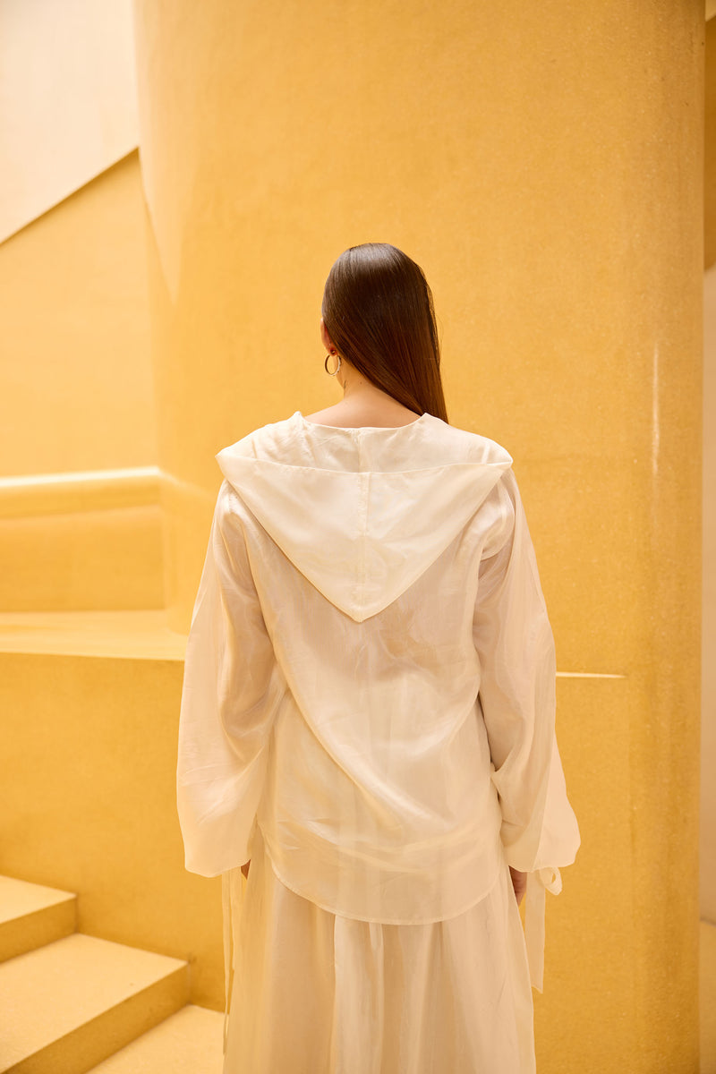 Ivory Taffeta Set