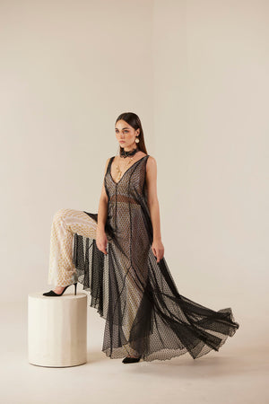 Enigma Black Lace Long Tunic