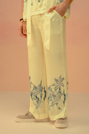 PRINTED SATIN CO-ORD WITH TIE