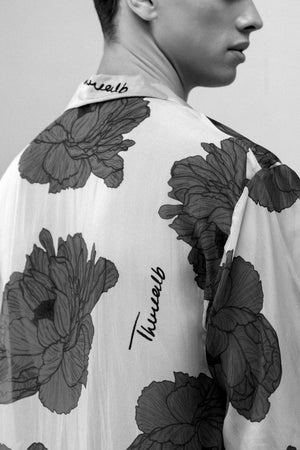 OVERSIZED ORGANZA PRINTED SHIRT