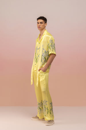 PRINTED SATIN SHIRT