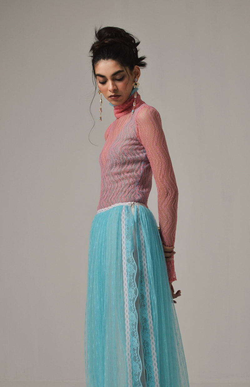Candy Hearts Lace Skirt