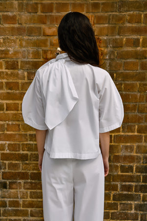 Pure Cotton Wrap Neck Top & Straight Pants Sets