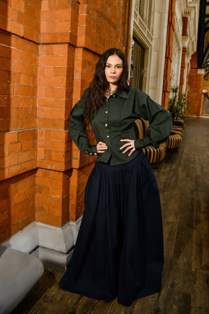 Pure Cotton Shirt and Skirt Co-ord Set