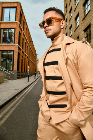 Unisex Belted Cotton Trench Coat