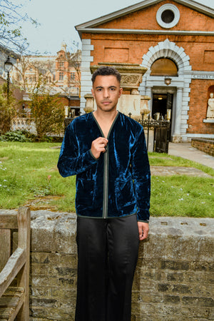 Midnight Reversible Velvet Jacket