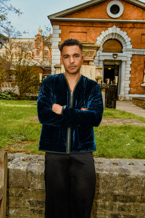 Midnight Reversible Velvet Jacket