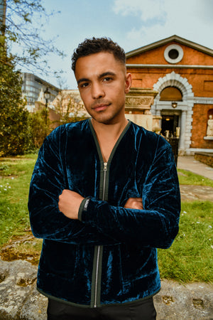 Midnight Reversible Velvet Jacket