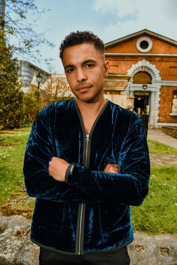 Midnight Reversible Velvet Jacket