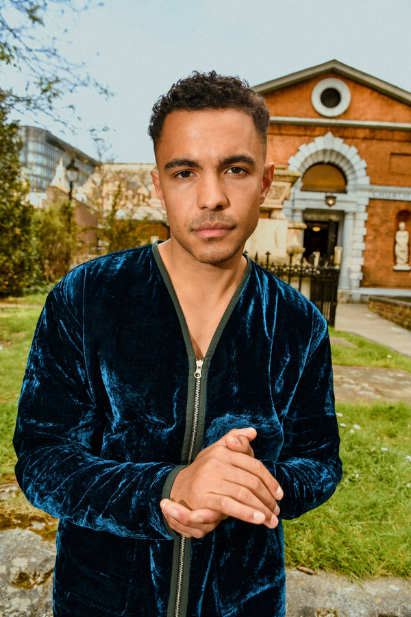 Midnight Reversible Velvet Jacket