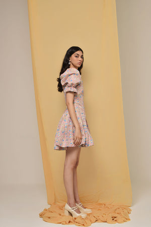 Holographic Haze Mini Dress