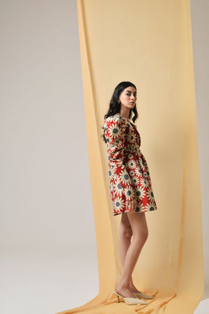 Floral Galaxy Mini Dress