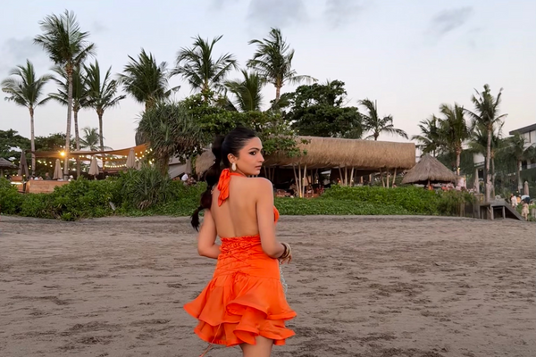 Thrilling love Halterneck Ruffled Mini Dress