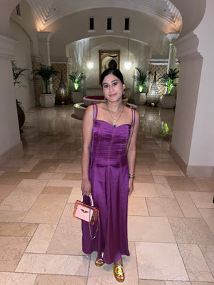 Gathered Tube Dress