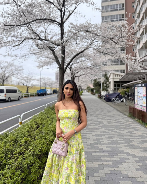 Bellflower Yellow Midi Dress