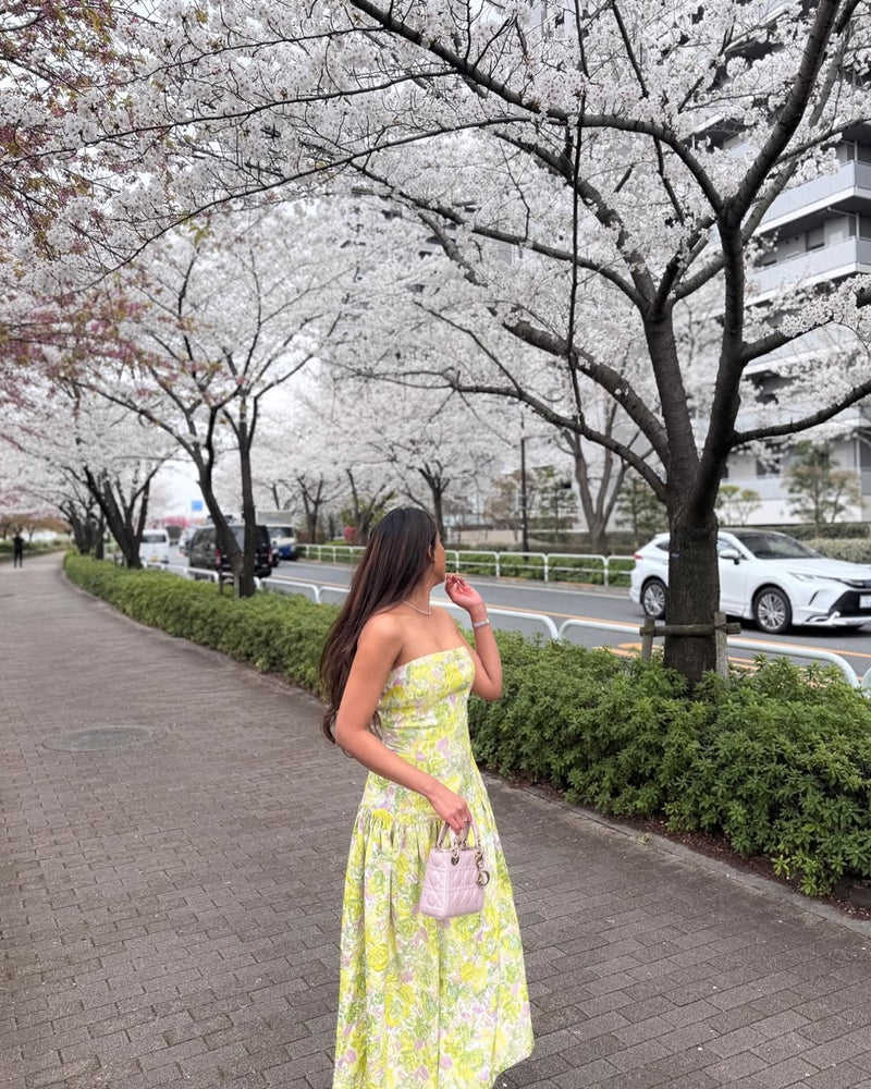 Bellflower Yellow Midi Dress
