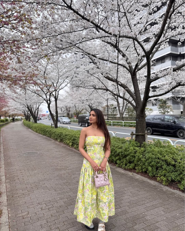 Bellflower Yellow Midi Dress