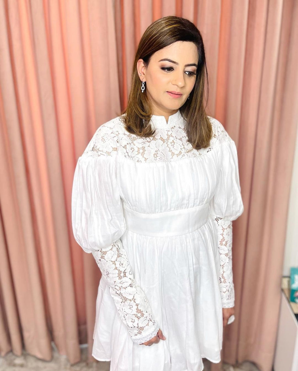 Shop Classic and Luxurious Lace Mini Dress Online | TherealB