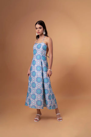 Backless Midi Beach Dress