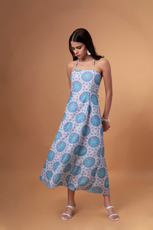 Backless Midi Beach Dress