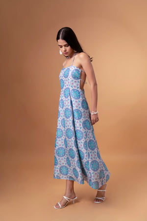 Backless Midi Beach Dress