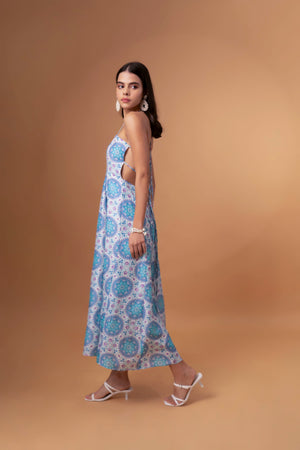 Backless Midi Beach Dress