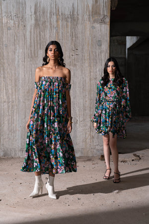 Enchanted Garden Floral Mini Dress