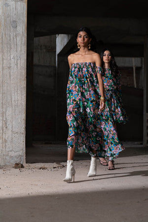 Enchanted Garden Floral Mini Dress